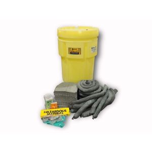 ENPAC 1398-YE Wheeled Overpack Salvage Drum Spill Kit, Aggressive, 95 Gallon Capacity | CF3GRD