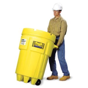 ENPAC 1399-YE Wheeled Overpack Salvage Drum Spill Kit, Oil Only, 95 Gallon Capacity | CF3GRF