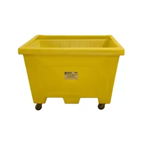 ENPAC 1510-YE Large Tote, With Lid and 4 Inch Wheel | CF3GHU