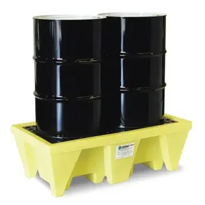 ENPAC 5253-YE Poly-Spill Pallet, 2-Drum | CF3GFC