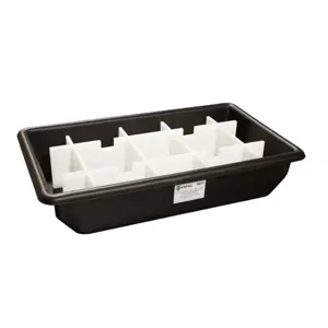 ENPAC 5393-BK Cross-Contain Spill Pallet, 2-Drum | CF3GPQ