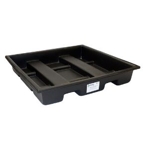 ENPAC 5394-BK-SUMP Cross-Contain Spill Pallet, 4-Drum, Sump Only | CF3GPM