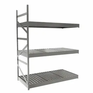 EQUIPTO 1015D42A-GY Bulk Rack With Decking, Add-On, Light-Duty, 48 Inch x 24 Inch x 60 in, Ribbed Steel | CP4HTU 36G052