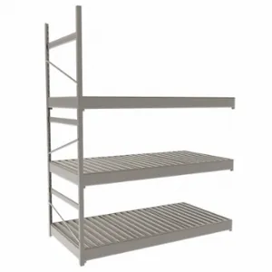 EQUIPTO 1015D42A-PY Bulk Rack With Decking, Add-On, Light-Duty, 48 Inch x 24 Inch x 60 in, Ribbed Steel | CP4HTX 36G053