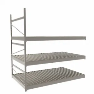 EQUIPTO 1015D53A-PY Bulk Rack With Decking, Add-On, Light-Duty, 60 Inch x 36 Inch x 60 in, Ribbed Steel | CP4HUW 36F992