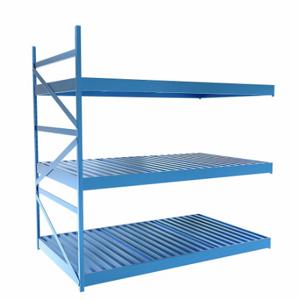 EQUIPTO 1015D53A-RB Bulk Rack With Decking, Add-On, Light-Duty, 60 Inch x 36 Inch x 60 in, Ribbed Steel | CP4HUX 36F993