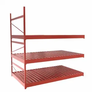 EQUIPTO 1015D53A-RD Bulk Rack With Decking, Add-On, Light-Duty, 60 Inch x 36 Inch x 60 in, Ribbed Steel | CP4HUV 36F994