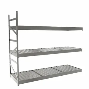 EQUIPTO 1015D62A-GY Bulk Rack With Decking, Add-On, Light-Duty, 72 Inch x 24 Inch x 60 in, Ribbed Steel | CP4HUY 36G004