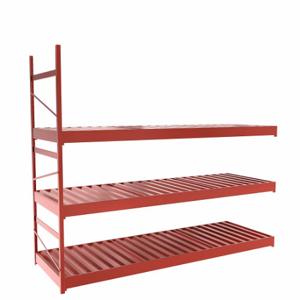 EQUIPTO 1015D62A-RD Bulk Rack With Decking, Add-On, Light-Duty, 72 Inch x 24 Inch x 60 in, Ribbed Steel | CP4HVB 36G007