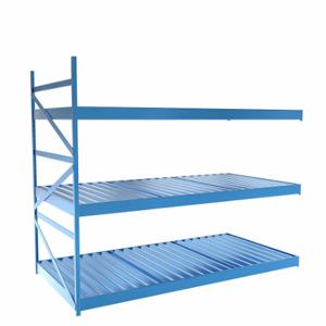 EQUIPTO 1015D63A-RB Bulk Rack With Decking, Add-On, Light-Duty, 72 Inch x 36 Inch x 60 in, Ribbed Steel | CP4HVK 36F961