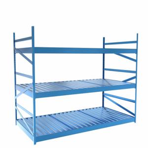 EQUIPTO 1015D63S-RB Bulk Rack With Decking, Starter, Light-Duty, 72 Inch x 36 Inch x 60 in, Ribbed Steel | CP4HXK 36F957