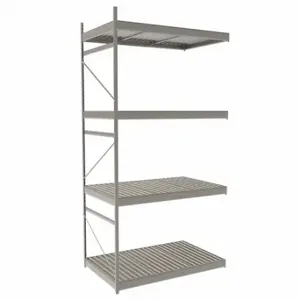 EQUIPTO 1018D40A-PY Bulk Rack With Decking, Add-On, Light-Duty, 48 Inch x 30 Inch x 96 in, Ribbed Steel | CP4HXW 36G001