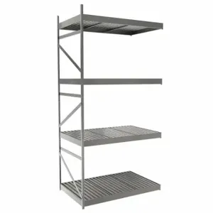 EQUIPTO 1018D40A-RB Bulk Rack With Decking, Add-On, Light-Duty, 48 Inch x 30 Inch x 96 in, Ribbed Steel | CP4HUD 36G002