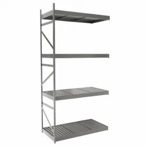 EQUIPTO 1018D42A-RB Bulk Rack With Decking, Add-On, Light-Duty, 48 Inch x 24 Inch x 96 in, Ribbed Steel | CP4HTZ 36G010