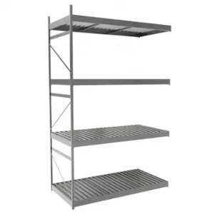 EQUIPTO 1018D50A-GY Bulk Rack With Decking, Add-On, Light-Duty, 60 Inch x 30 Inch x 96 in, Ribbed Steel | CP4HXU 36F975