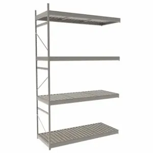 EQUIPTO 1018D52A-PY Bulk Rack With Decking, Add-On, Light-Duty, 60 Inch x 24 Inch x 96 in, Ribbed Steel | CP4HUQ 36F980