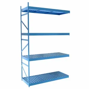 EQUIPTO 1018D52A-RB Bulk Rack With Decking, Add-On, Light-Duty, 60 Inch x 24 Inch x 96 in, Ribbed Steel | CP4HUN 36F981