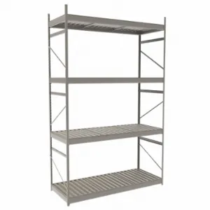 EQUIPTO 1018D52S-PY Bulk Rack With Decking, Starter, Light-Duty, 60 Inch x 24 Inch x 96 in, Ribbed Steel | CP4HWM 36F952