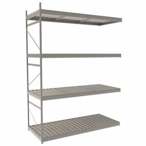EQUIPTO 1018D60A-PY Bulk Rack With Decking, Add-On, Light-Duty, 72 Inch x 30 Inch x 96 in, Ribbed Steel | CP4HVG 36F944
