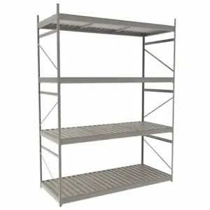 EQUIPTO 1018D60S-PY Bulk Rack With Decking, Starter, Light-Duty, 72 Inch x 30 Inch x 96 in, Ribbed Steel | CP4HXE 36F932