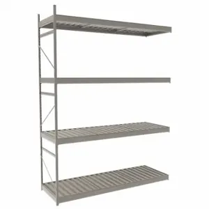 EQUIPTO 1018D62A-PY Bulk Rack With Decking, Add-On, Light-Duty, 72 Inch x 24 Inch x 96 in, Ribbed Steel | CP4HVC 36F948