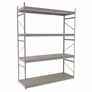 EQUIPTO 1018D62S-PY Bulk Rack With Decking, Starter, Light-Duty, 72 Inch x 24 Inch x 96 in, Ribbed Steel | CP4HXB 36F936