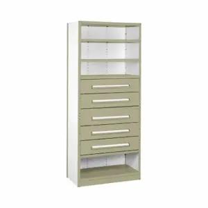 EQUIPTO 4206DN-PY Metal Shelving, Standalone, Heavy-Duty, 36 x 18 Inch Size, 84 Inch Overall Ht, 4 Shelves | CP4HZY 36F891