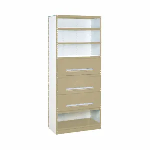 EQUIPTO 4207DN-PY Metal Shelving, Standalone, Heavy-Duty, 36 x 18 Inch Size, 84 Inch Overall Ht, 4 Shelves | CP4JAF 36F904