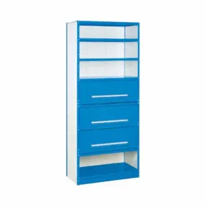 EQUIPTO 4207DN-RB Metal Shelving, Standalone, Heavy-Duty, 36 x 18 Inch Size, 84 Inch Overall Ht, 4 Shelves | CP4JAC 36F905