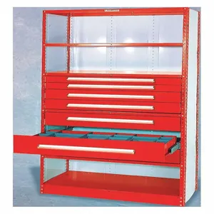 EQUIPTO 4208DN-PY Iron Grip Shelving and Drawer Unit | AH6RNA 36F863