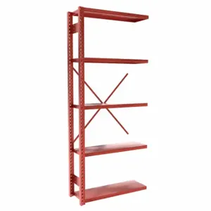 EQUIPTO 661-5A-RD Metal Shelving, Add-On, Heavy-Duty, 36 x 12 Inch SIze | CP4HYC 36G128