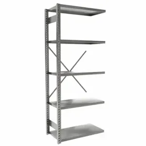 EQUIPTO 663-5A-GY Metal Shelving, Add-On, Heavy-Duty, 36 x 18 Inch Size | CP4HYV 36G121