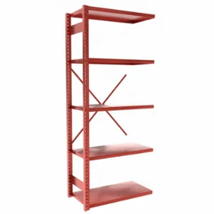 EQUIPTO 663-5A-RD Metal Shelving, Add-On, Heavy-Duty, 36 x 18 Inch Size | CP4HYQ 36G124