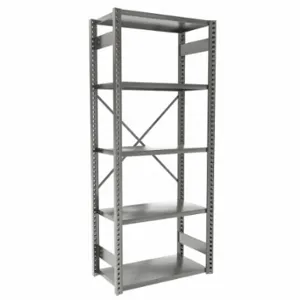 EQUIPTO 663-5S-GY Metal Shelving, Starter, Heavy-Duty, 36 x 18 Inch Size | CP4JAQ 36G096