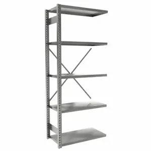 EQUIPTO 663-7A-GY Metal Shelving, Add-On, Heavy-Duty, 36 x 18 Inch Size | CP4HYT 36G101