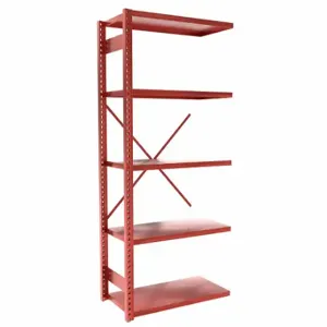 EQUIPTO 663-7A-RD Metal Shelving, Add-On, Heavy-Duty, 36 x 18 Inch Size | CP4HYH 36G104