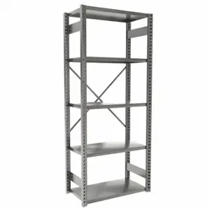 EQUIPTO 663-7S-GY Metal Shelving, Starter, Heavy-Duty, 36 x 18 Inch Size | CP4JCE 36G076