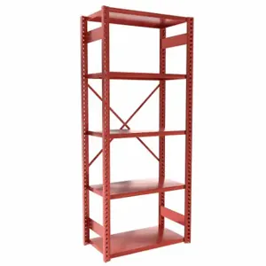 EQUIPTO 663-7S-RD Metal Shelving, Starter, Heavy-Duty, 36 x 18 Inch Size | CP4JAT 36G079