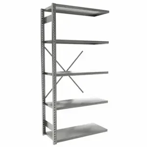 EQUIPTO 663Y5A-GY Metal Shelving, Add-On, Heavy-Duty, 42 Inch x 18 in | CP4HZP 36G080