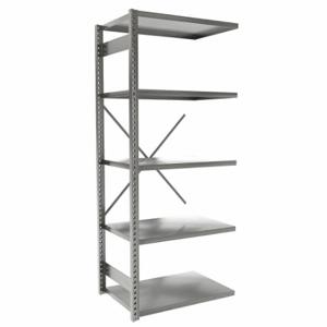 EQUIPTO 665-5A-GY Metal Shelving, Add-On, Heavy-Duty, 36 x 24 Inch Size | CP4HZC 36G109