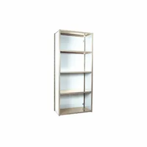 EQUIPTO 671-5S-PY Shelving Unit, 12 Inch Depth x 36 Inch Width x 84 Inch Height, 5 Shelves, Putty, Steel | CM7YCN