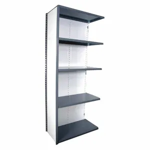 EQUIPTO 671Y5A-GY Metal Shelving, Add-On, Heavy-Duty, 42 Inch x 12 in, 84 Inch Overall Height | CP4JCA 36G060