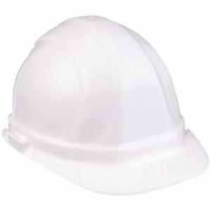 ERB SAFETY 19131-WHITE Schutzhelm, Kopfschutz mit vorderer Krempe, ANSI-Klassifizierung Typ 1, Klasse E, Weiß | CP4JDR 3JPF9