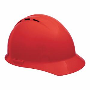 ERB SAFETY 19254 Hard Hat, Front Brim Head Protection, ANSI Classification Type 1, Class C, Red | CP4JDF 53EA67