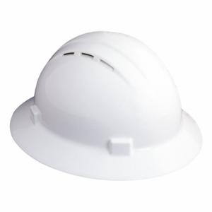 ERB SAFETY 19331 Hard Hat, Full Brim Head Protection, ANSI Classification Type 1, Class C, White | CP4JDY 53EA79