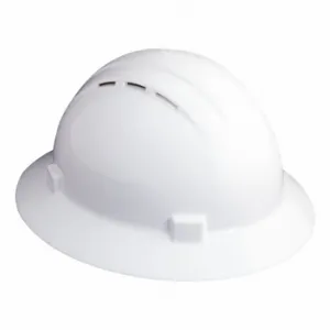 ERB SAFETY 19331 Hard Hat, Full Brim Head Protection, ANSI Classification Type 1, Class C, White | CP4JDY 53EA79