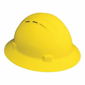 ERB SAFETY 19332 Hard Hat, Full Brim Head Protection, ANSI Classification Type 1, Class C, Yellow | CP4JEA 53EA80