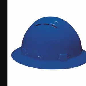 ERB SAFETY 19336 Hard Hat, Full Brim Head Protection, ANSI Classification Type 1, Class C, Blue | CP4JDW 53EA82