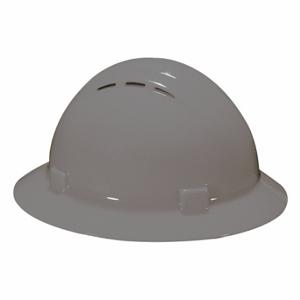 ERB SAFETY 19537 Hard Hat, Full Brim Head Protection, ANSI Classification Type 1, Class C, Gray | CP4JEK 53EA83