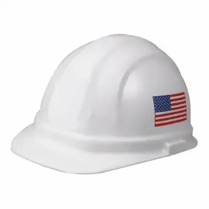 ERB SAFETY 19950 Hard Hat, Front Brim Head Protection, ANSI Classification Type 1, Class E, White | CP4JEF 53EA23